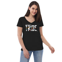 Tribe Women’s Recycled V-neck T-shirt       TRANSPARENCY TRIBE