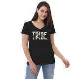 Tribe Women’s Recycled V-neck T-shirt       TRANSPARENCY TRIBE