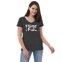 Tribe Women’s Recycled V-neck T-shirt       TRANSPARENCY TRIBE