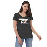 Tribe Women’s Recycled V-neck T-shirt       TRANSPARENCY TRIBE