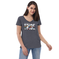 Tribe Women’s Recycled V-neck T-shirt       TRANSPARENCY TRIBE