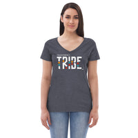Tribe Women’s Recycled V-neck T-shirt       TRANSPARENCY TRIBE