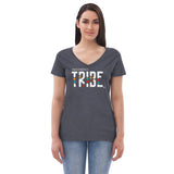 Tribe Women’s Recycled V-neck T-shirt       TRANSPARENCY TRIBE