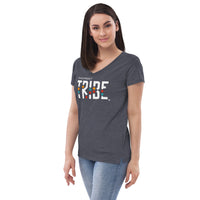 Tribe Women’s Recycled V-neck T-shirt       TRANSPARENCY TRIBE