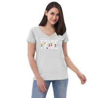 Tribe Women’s Recycled V-neck T-shirt       TRANSPARENCY TRIBE